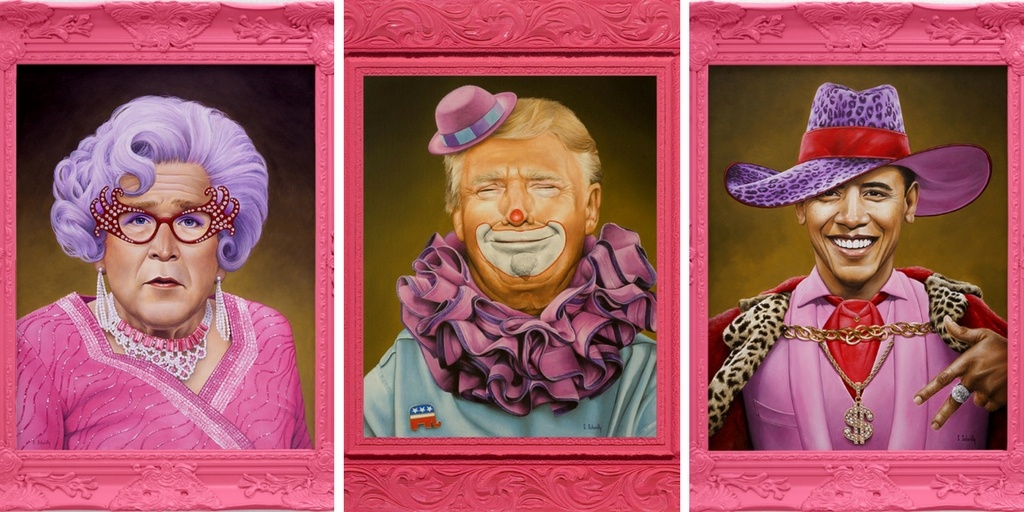 Жизнь в розовом цвете: забавные карикатуры на мировых лидеров