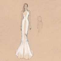 Стелла Маккартни показала официальный эскиз второго свадебного платья Меган Маркл