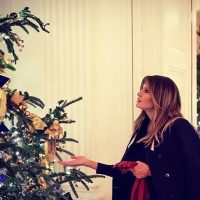 Меланья Трамп поделилась яркими рождественскими фото из Белого дома