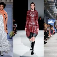 Декольте, бабочки и кроссовки: на неделе моды в Лондоне показали самые яркие платья