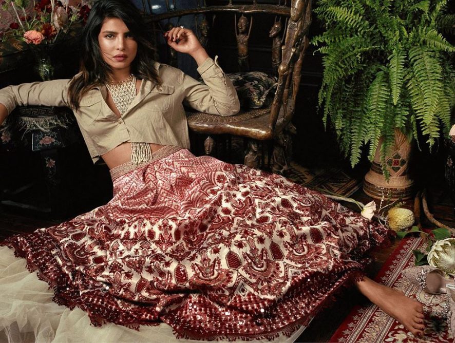 Приянка Чопра примерила экзотические платья в чарующей фотосессии для глянца