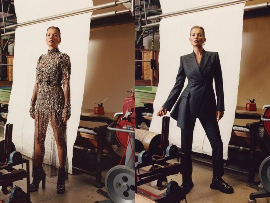 Кейт Мосс снялась в стильной рекламной кампании Alexander McQueen