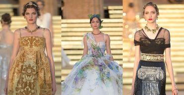 Корсеты и вышивка: Dolce & Gabbana провели показ на Сицилии
