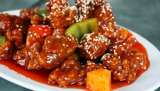 Курица по-китайски в кисло-сладком соусе