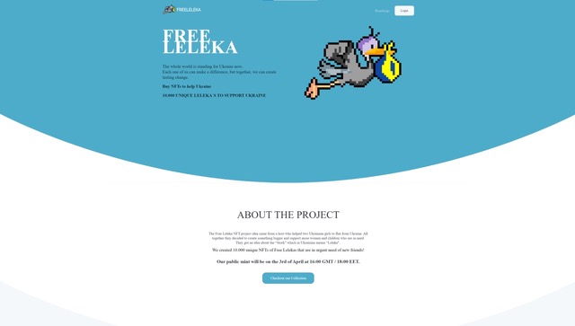 Іноземці створили NFT-проєкт “Free Leleka”, щоб допомогти українцям