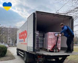 Словацька Coop Jednota допомагає українським біженцям