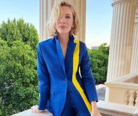 Костюм Кейт Бланшетт у кольорах українського прапора продадуть на аукціоні